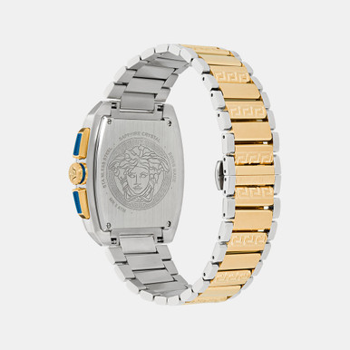 VERSACE Dominus Men Quartz Blue Dial Chronograph Stainless Steel Watch VE6H00723 (Arriving In Delhi) image 2