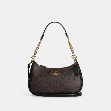 COACH Teri Shoulder Bag In Signature Canvas image 5