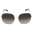 SALVATORE FERRAGAMO  Grey Gradient Square Ladies Sunglasses SF300S 041 59 image 1
