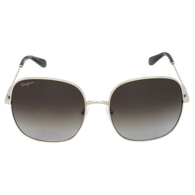 SALVATORE FERRAGAMO  Grey Gradient Square Ladies Sunglasses SF300S 041 59 image 1
