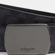 COACH Plaque Buckle Cut To Size Reversible Belt, 38 Mm Gunmetal/Charcoal/Black image 1