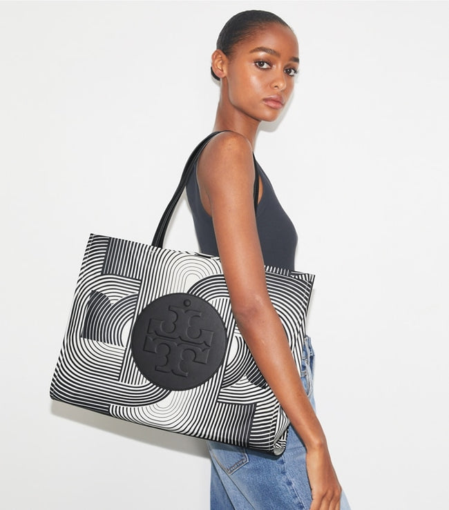 TORY BURCH Ella Printed Tote - Infinity T Ella image 1