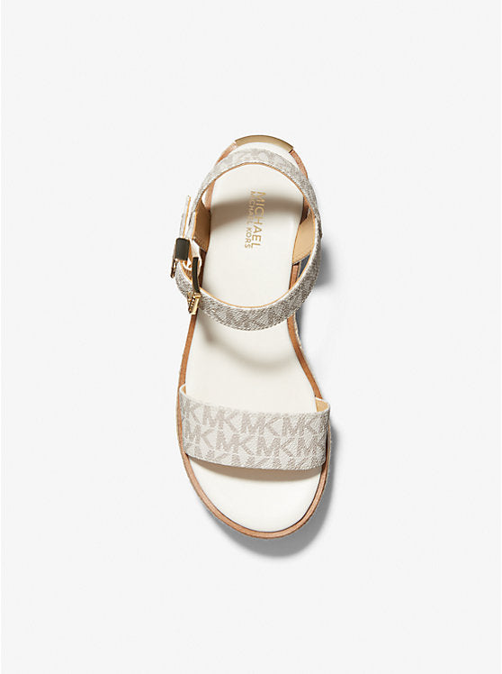MICHAEL KORS Richie Signature Logo Platform Espadrille Sandal - Vanilla image 2