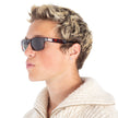 Ferragamo Salvatore Brown Rectangular 58 mm Men's Sunglasses image 0