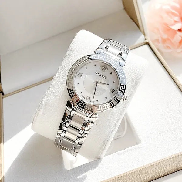 VERSACE Daphnis Quartz White Dial Ladies Watch image 3
