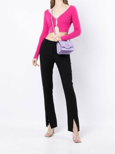 VERSACE Medusa Leather Handbag - Purple image 0