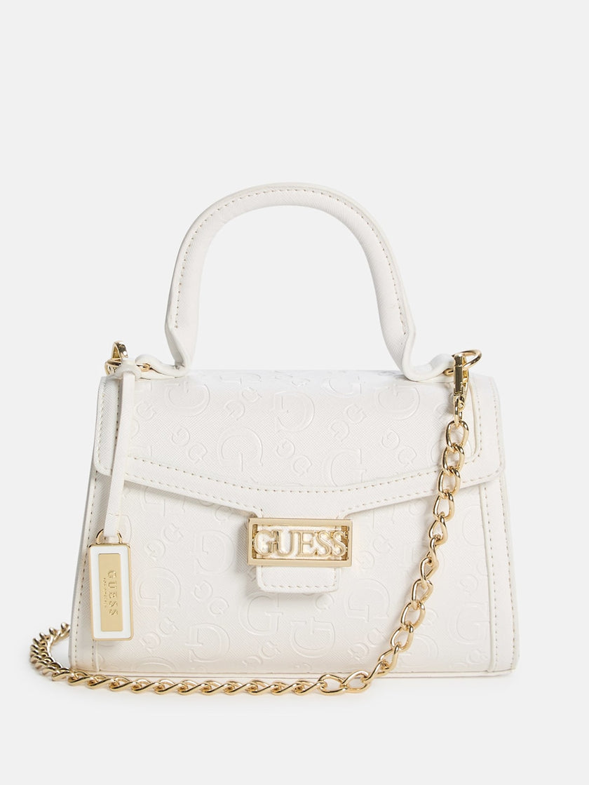 Guess Sabrina Top-Handle Mini Bag - White image 0