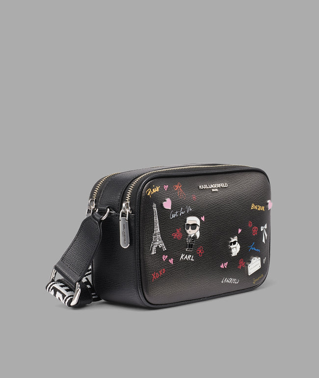KARL LAGERFELD Maybelle Camera Crossbody - Black image 1