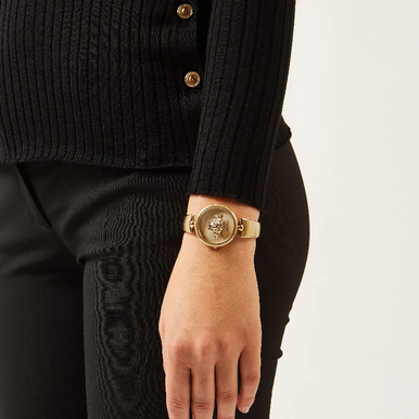 VERSACE  Palazzo Empire Quartz Gold Dial Ladies  Watch VECQ00618 image 4