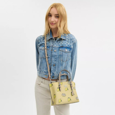 COACH Mollie Tote Bag 25 With Lemon Print image 2