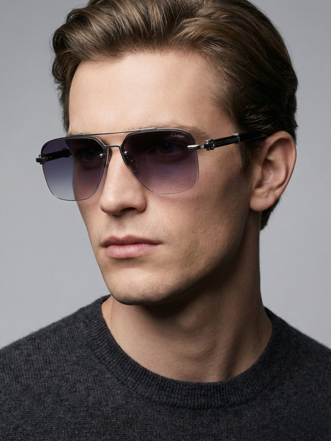 [AT DELHI] CARTIER t8200766 c1  Men's  Sunglasses image 0