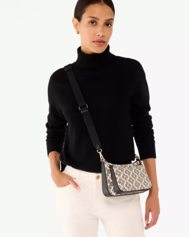 [AT DELHI] KATE SPADE  Spade Flower Small Crossbody - Black Multi image 1