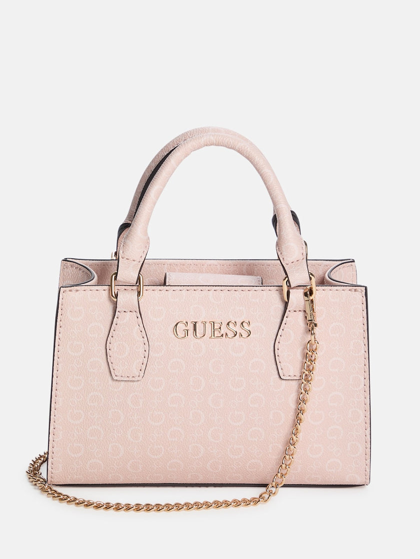 [AT DELHI]  Guess Eldoria Logo Mini Satchel - Pink image 0