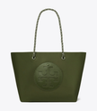 TORY BURCH Ella Chain Tote - Olive green image