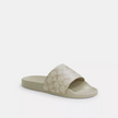 COACH Uli Sport Slide In Signature Canvas - White & Silver, 11 image