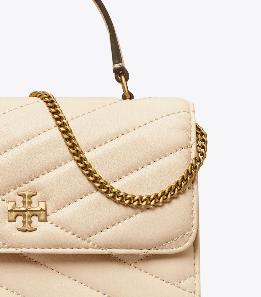 [AT DELHI] TORY BURCH Mini Kira Chevron Top Handle Chain Wallet image 3