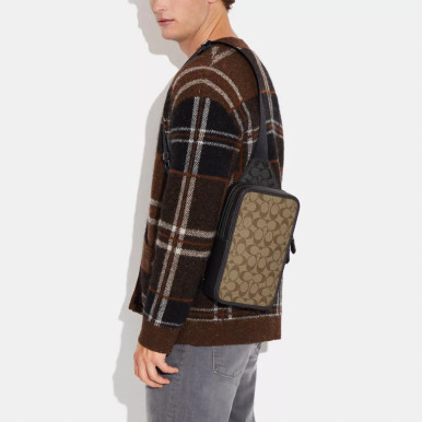 COACH Sullivan Pack In Blocked Signature Canvas image 1