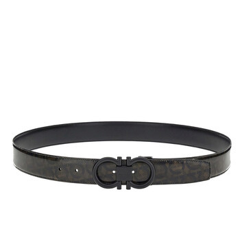 SALVATORE FERRAGAMO Reversible And Adjustable Gancini Leather Belt image 2