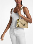 MICHAEL KORS Whitney Medium Embellished Metallic Shoulder Bag - Pale Gold image 1