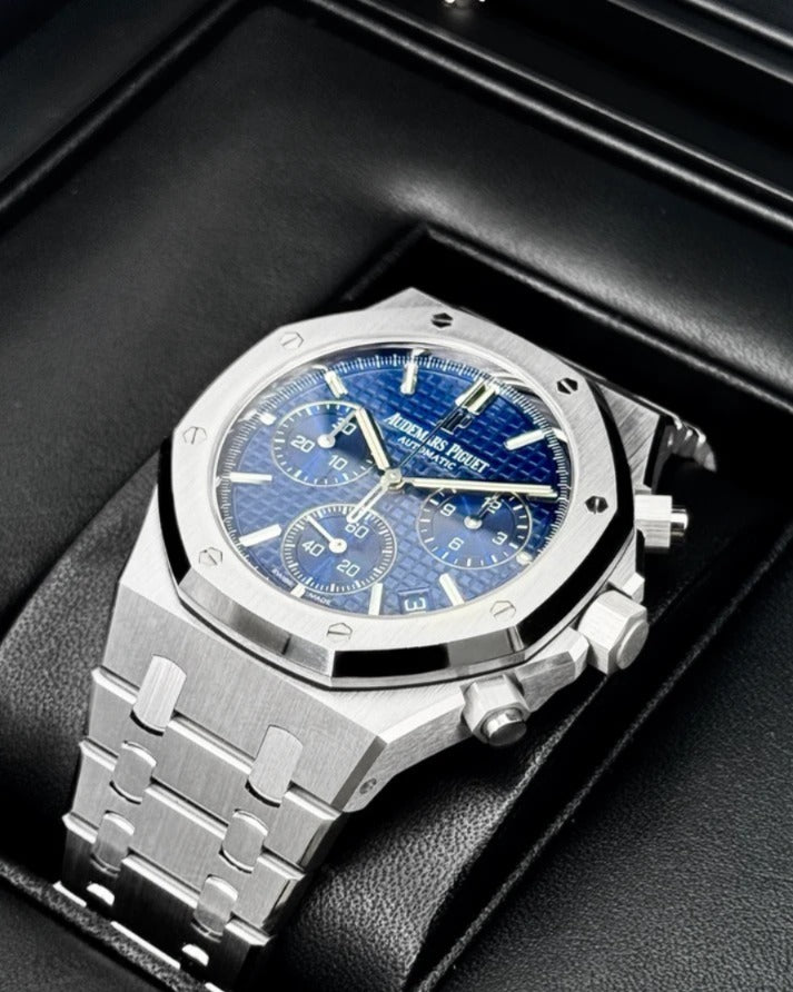 Audemars Piguet  Royal Oak  26239BC.OO.1220BC.01 White Gold Blue “Grande Tapisserie