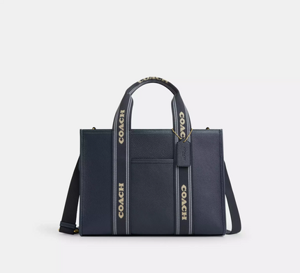 COACH Smith Tote Bag - Gold/Denim Multi image