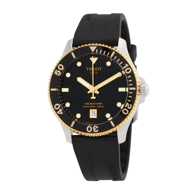 TISSOT Seastar 1000 Quartz Black Dial Men's Watch image 0