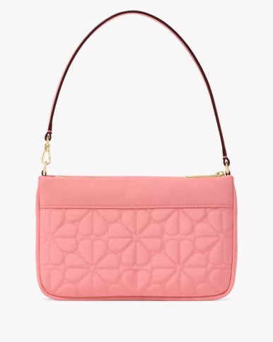KATE SPADE  Spade Flower Quilted Fabric Convertible Wristlet - Terracotta Tile image 0