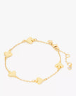 [AT DELHI] KATE SPADE Spot The Spade Metal Scatter Bracelet - Gold image 0