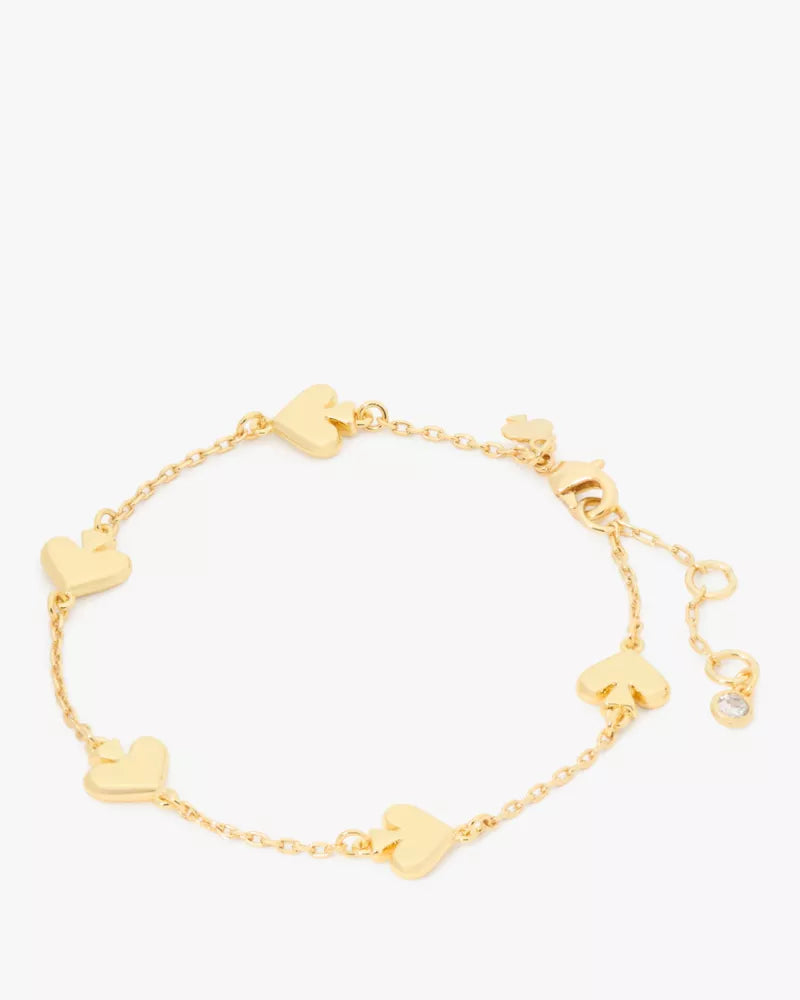 [AT DELHI] KATE SPADE Spot The Spade Metal Scatter Bracelet - Gold image 0
