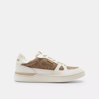 COACH Clip Court Low Top Sneaker In Signature Canvas image 2
