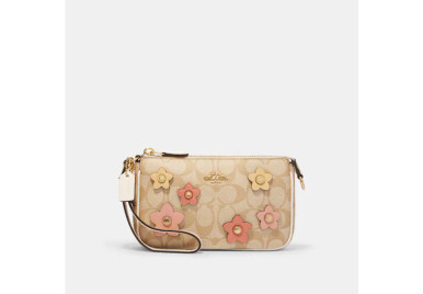 COACH Nolita 19 Iure Canvas With Floral Appliquen Signat image 2