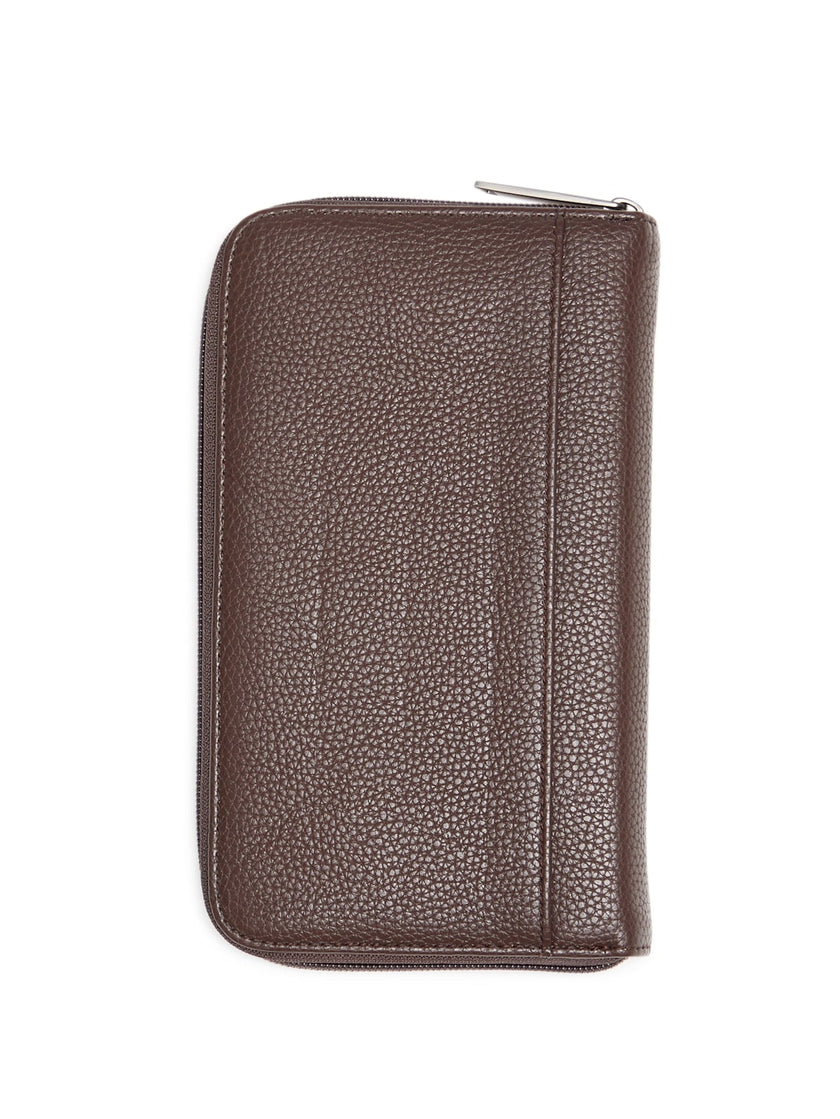 Guess Zip-Around Travel Wallet - Brown image 1