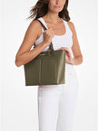 MICHAEL KORS  Jet Set Medium Pocket Tote Bag - Olive image 1
