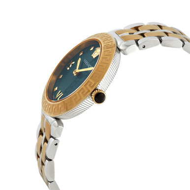 VERSACE Greca Icon Quartz Green Dial Two-Tone Ladies Watch (Arriving in Delhi) image 3