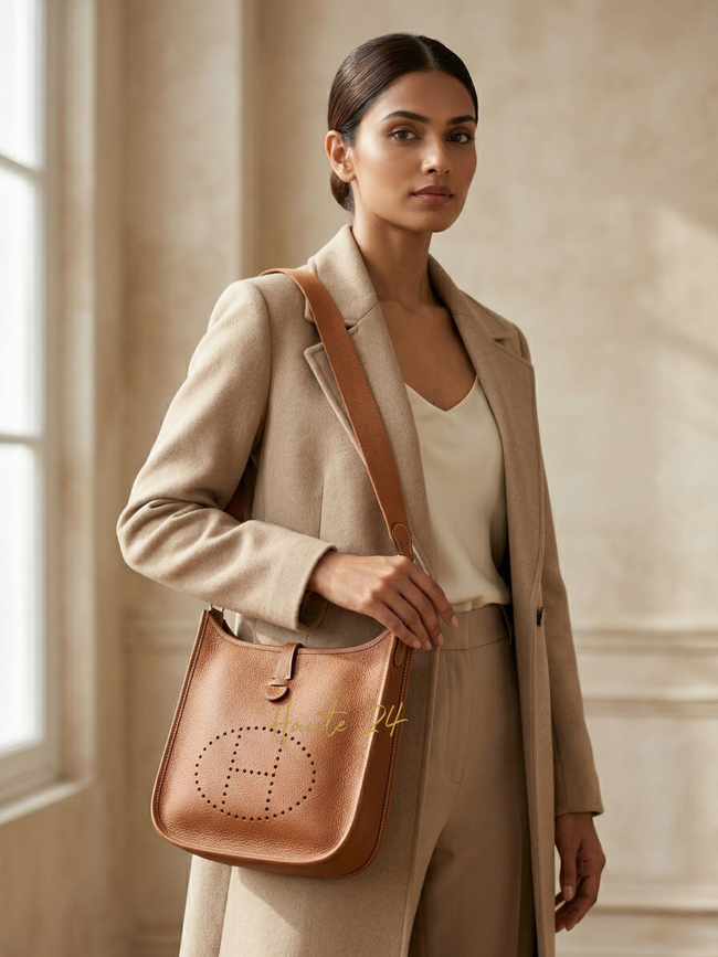 [AT DELHI] HERMÈS Evelyne III PM / Gold image 0