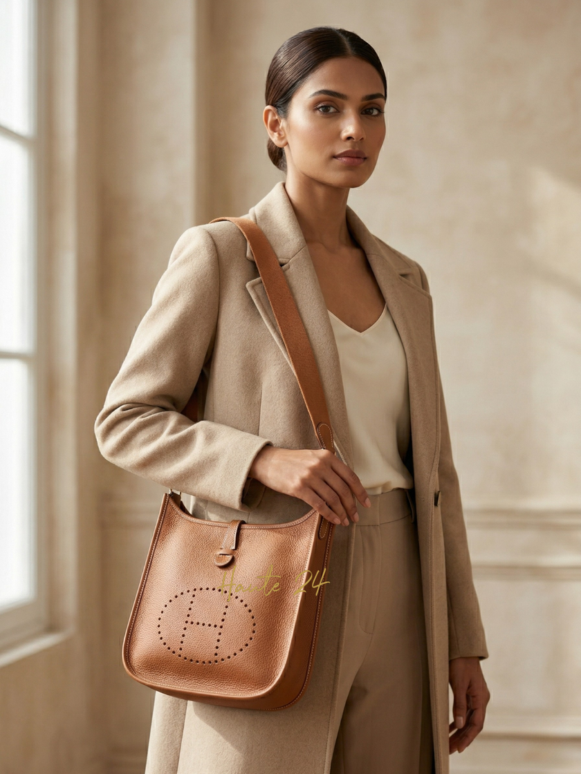 [AT DELHI] HERMÈS Evelyne III PM / Gold image 0