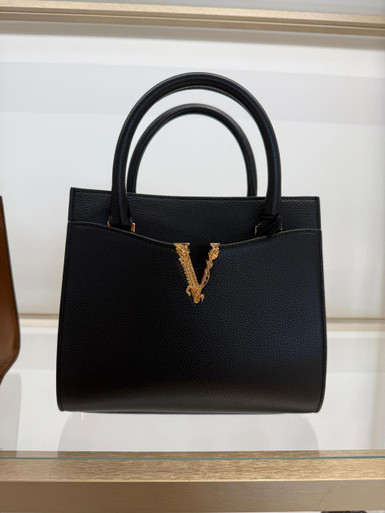 VERSACE Small Vitello Top Handle Bag image 7
