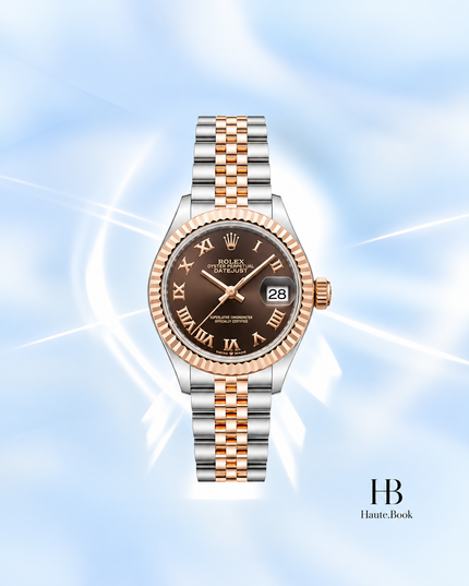 [Store Display] Rolex Lady-Datejust Chocolate Brown Dial Everose Rolesor 28 mm