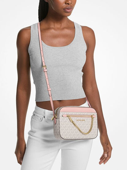 [AT DELHI] MICHAEL KORS Jet Set Item Large Logo Chain Crossbody Bag - Pwd Blsh Mlt image 1