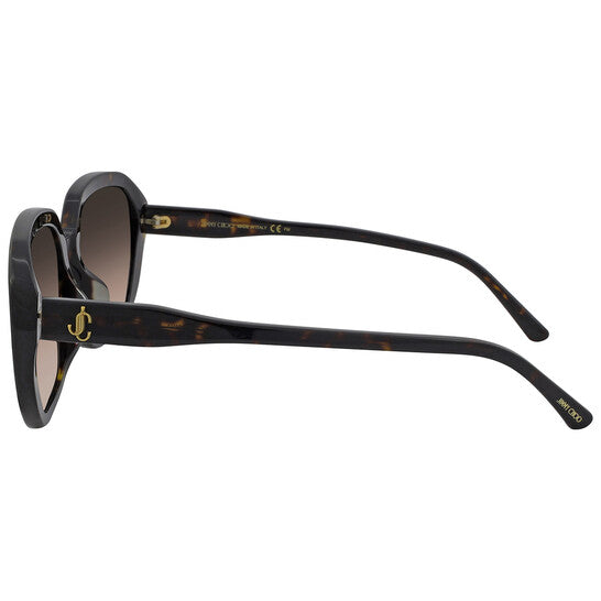JIMMY CHOO Brown Gradient Square Ladies Sunglasses image 3