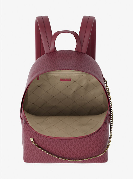 MICHAEL KORS Slater Large Signature Logo Backpack - Cherry image 2