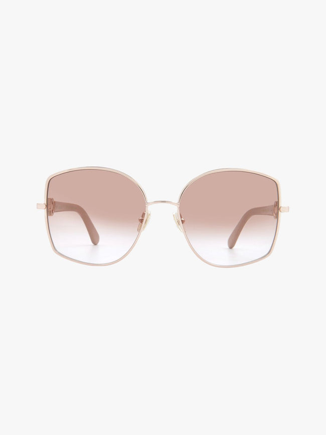 [ARRIVING] SALVATORE FERRAGAMO Brown Gradient Butterfly Ladies Sunglasses image 0