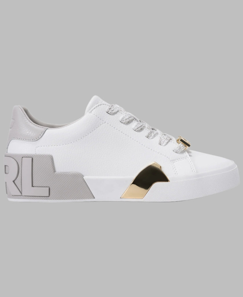 [AT DELHI]  KARL LAGERFELD Melora Lace Up Sneaker - White image 3