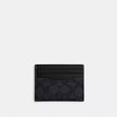Coach Slim Id Card Case In Signature Canvas - Charcoal/Black image 0