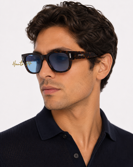 FERRAGAMO Blue Square Men's Sunglasses SF2064SE 242 51