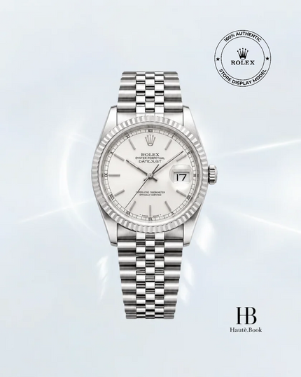 [Store Display] ROLEX Datejust Silver White Gold Stainless Steel 36 mm