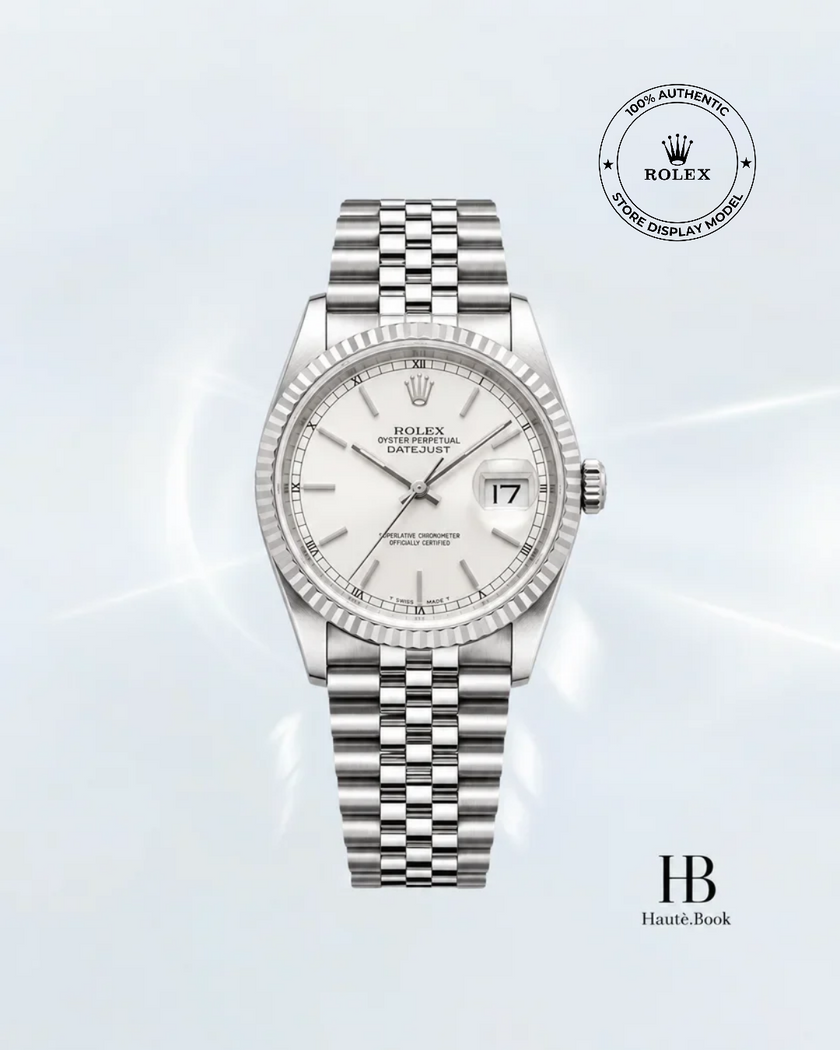 [Store Display] ROLEX Datejust Silver White Gold Stainless Steel 36 mm
