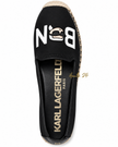 KARL LAGERFELD BONJOUR MICHAELA SLIP-ON FLAT ESPADRILLE