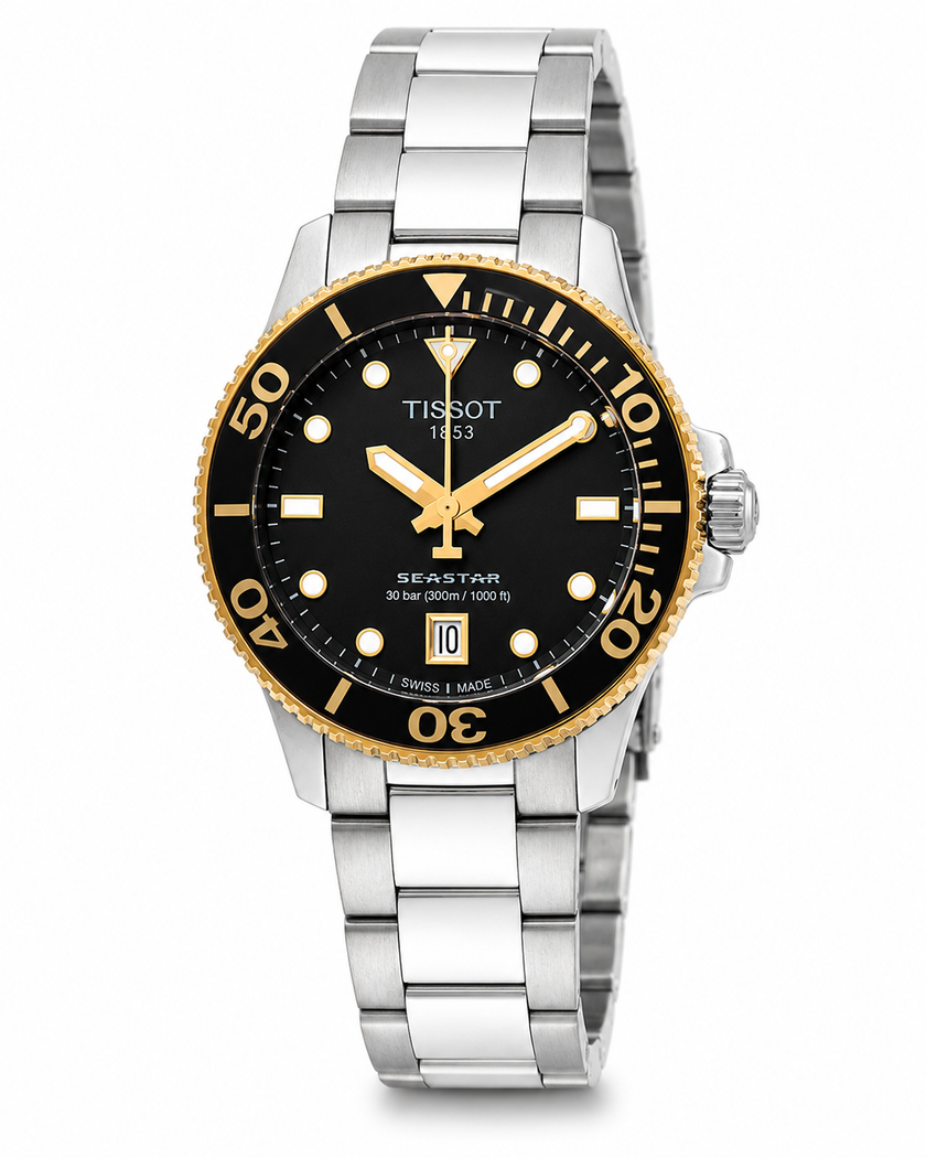 TISSOT Seastar 1000 Quartz Black Dial Unisex Watch