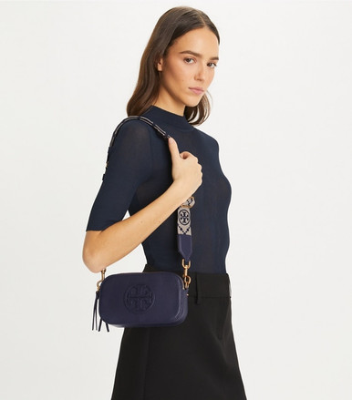 TORY BURCH  Mini T Monogram Miller Crossbody Bag - Tory Navy image 0